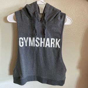 Gymshark hooded drop sleeveless sweatshirt